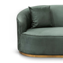 CLC8057-FS 3 Seater Sofa - Dark Green Velvet - Furniture Castle