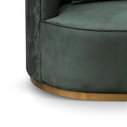 CLC8057-FS 3 Seater Sofa - Dark Green Velvet - Furniture Castle