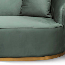 CLC8057-FS 3 Seater Sofa - Dark Green Velvet - Furniture Castle
