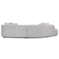 CLC8115-CA Left Chaise Sofa - Light Grey Fleece - Furniture Castle
