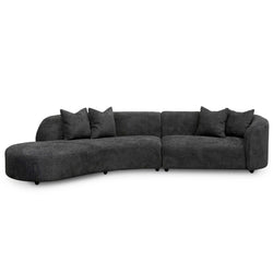 CLC8116-CA Left Chaise Sofa - Charcoal Fleece - Furniture Castle