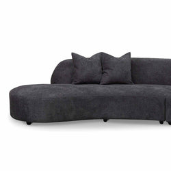 CLC8116-CA Left Chaise Sofa - Charcoal Fleece - Furniture Castle