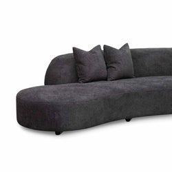 CLC8116-CA Left Chaise Sofa - Charcoal Fleece - Furniture Castle