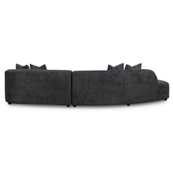 CLC8116-CA Left Chaise Sofa - Charcoal Fleece - Furniture Castle