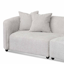 CLC8117-CA Right Chaise Sofa - Light Grey Fleece - Furniture Castle