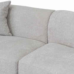 CLC8117-CA Right Chaise Sofa - Light Grey Fleece - Furniture Castle