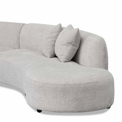 CLC8117-CA Right Chaise Sofa - Light Grey Fleece - Furniture Castle