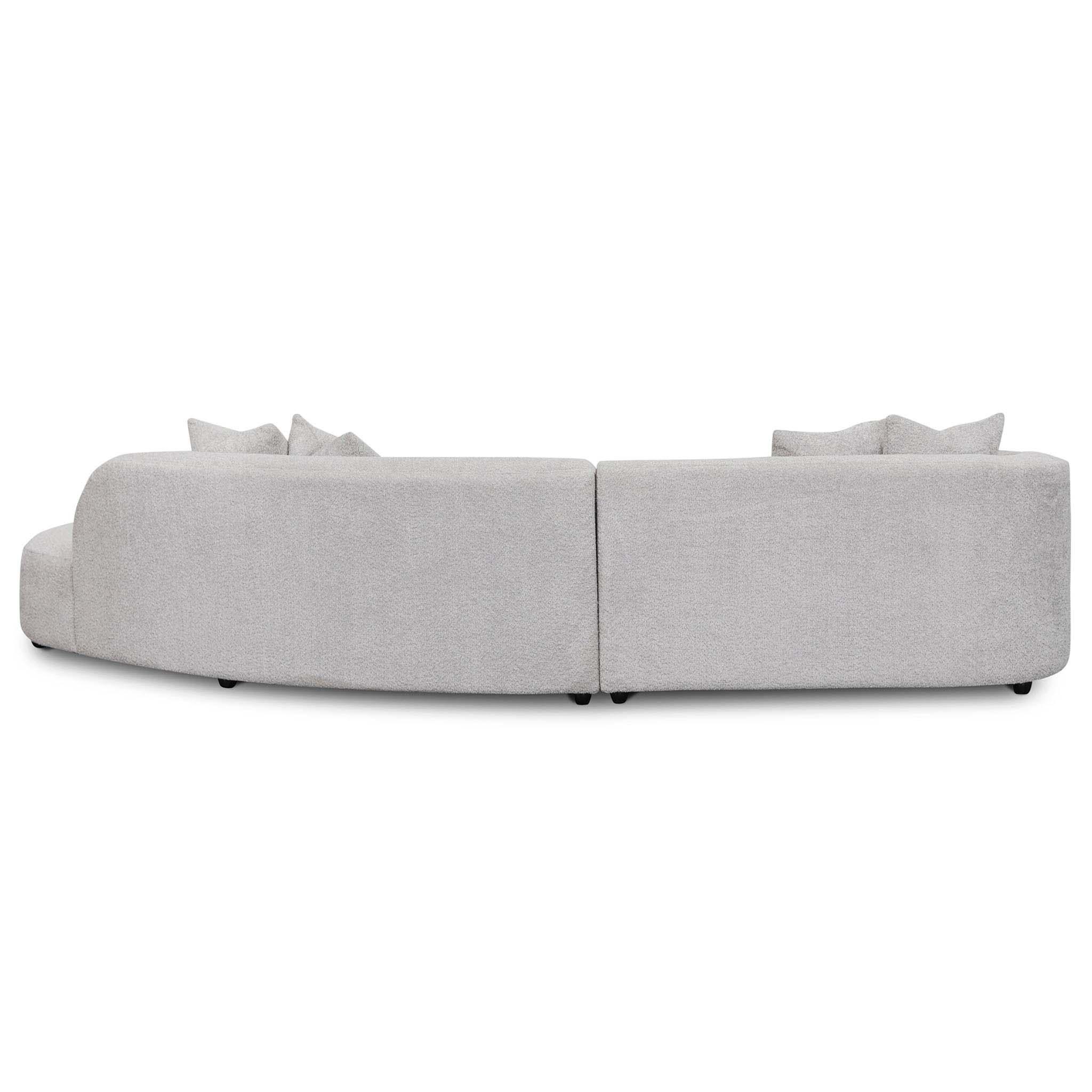 CLC8117-CA Right Chaise Sofa - Light Grey Fleece - Furniture Castle