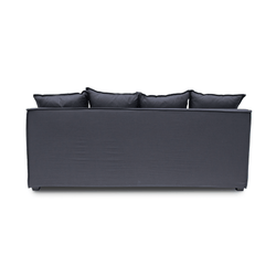 CLC8123-CA 3 Seater Fabric Sofa - Charcoal Linen - Furniture Castle