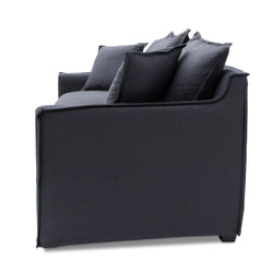 CLC8123-CA 3 Seater Fabric Sofa - Charcoal Linen - Furniture Castle