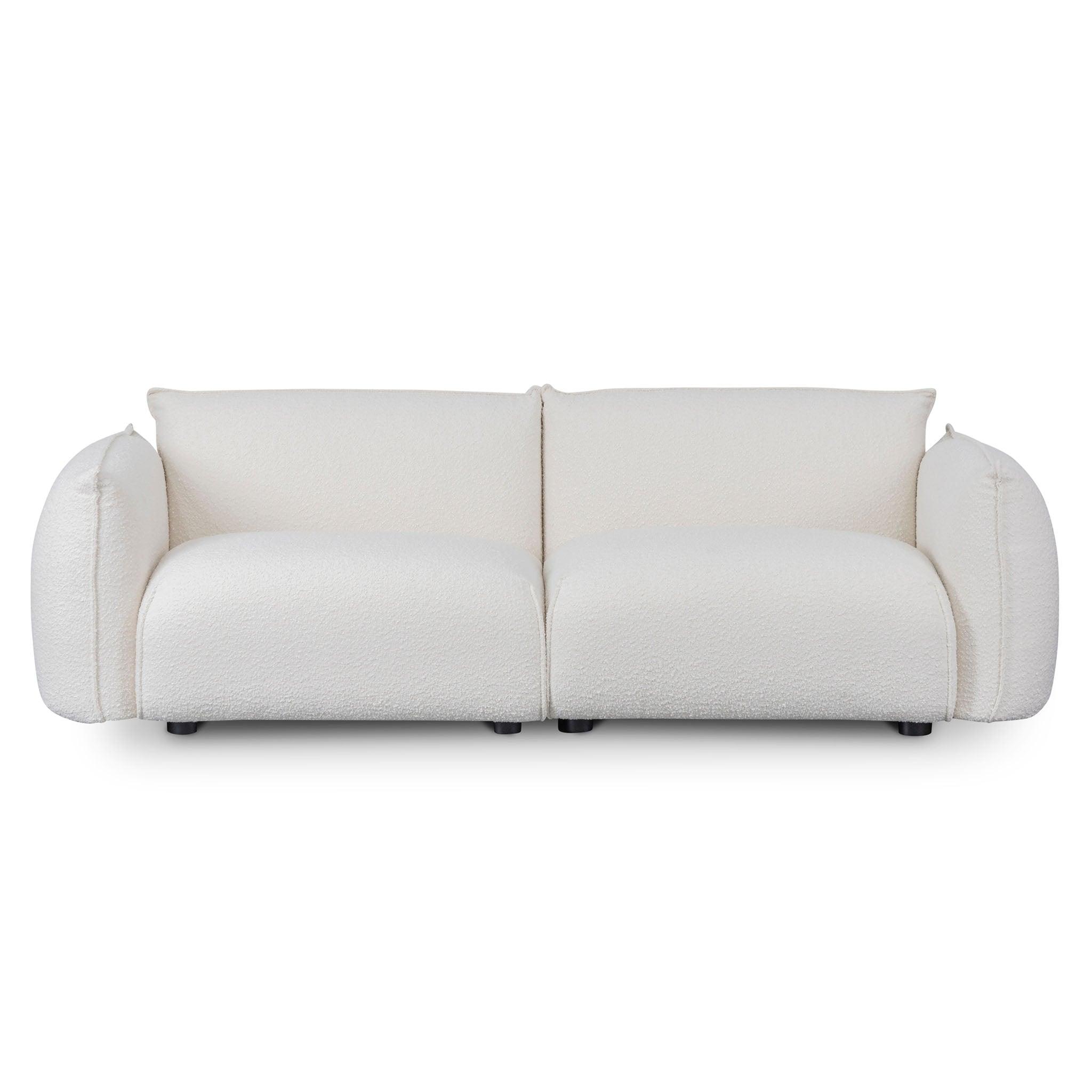 CLC8177-IG 3 Seater Sofa - White Wash Boucle - Furniture Castle