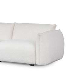 CLC8177-IG 3 Seater Sofa - White Wash Boucle - Furniture Castle