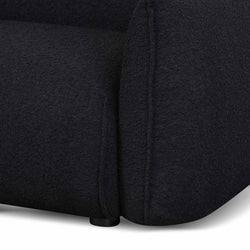 CLC8179-IG 3 Seater Sofa - Black Boucle - Furniture Castle