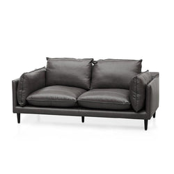 CLC8321-KSO 2 Seater Sofa - Shadow Grey Leather - Furniture Castle