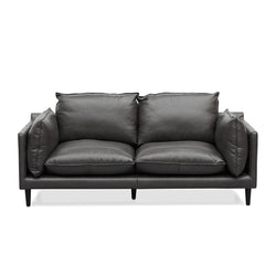 CLC8321-KSO 2 Seater Sofa - Shadow Grey Leather - Furniture Castle