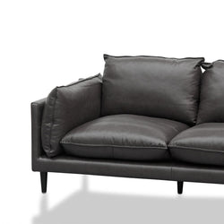 CLC8321-KSO 2 Seater Sofa - Shadow Grey Leather - Furniture Castle