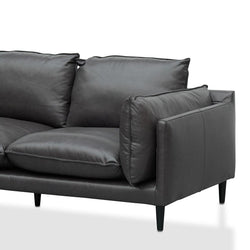 CLC8321-KSO 2 Seater Sofa - Shadow Grey Leather - Furniture Castle