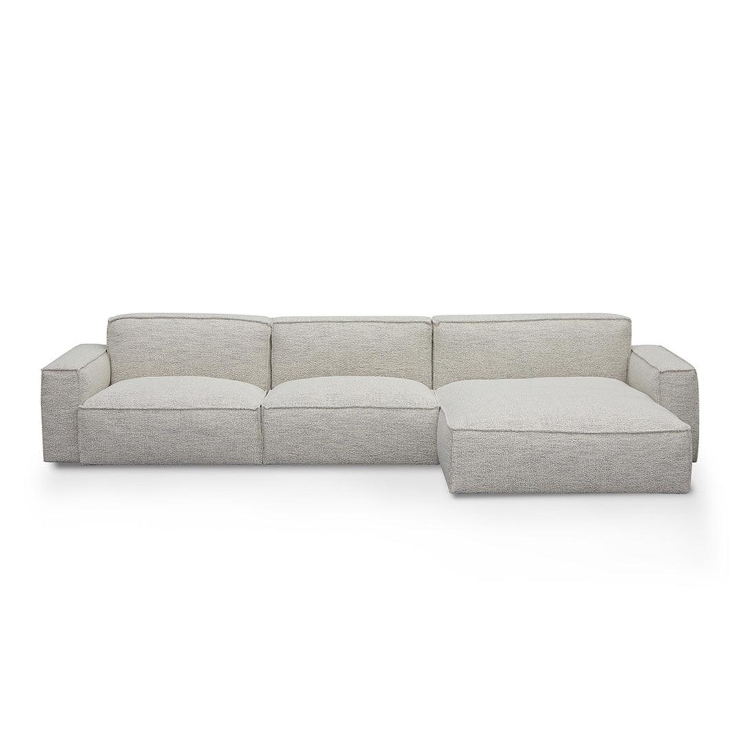 CLC8331-KSO Right Chaise Fabric Sofa - Fog Grey - Furniture Castle