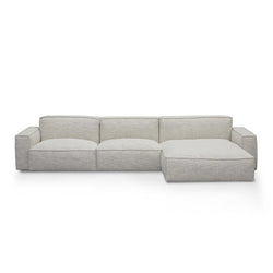 CLC8331-KSO Right Chaise Fabric Sofa - Fog Grey - Furniture Castle