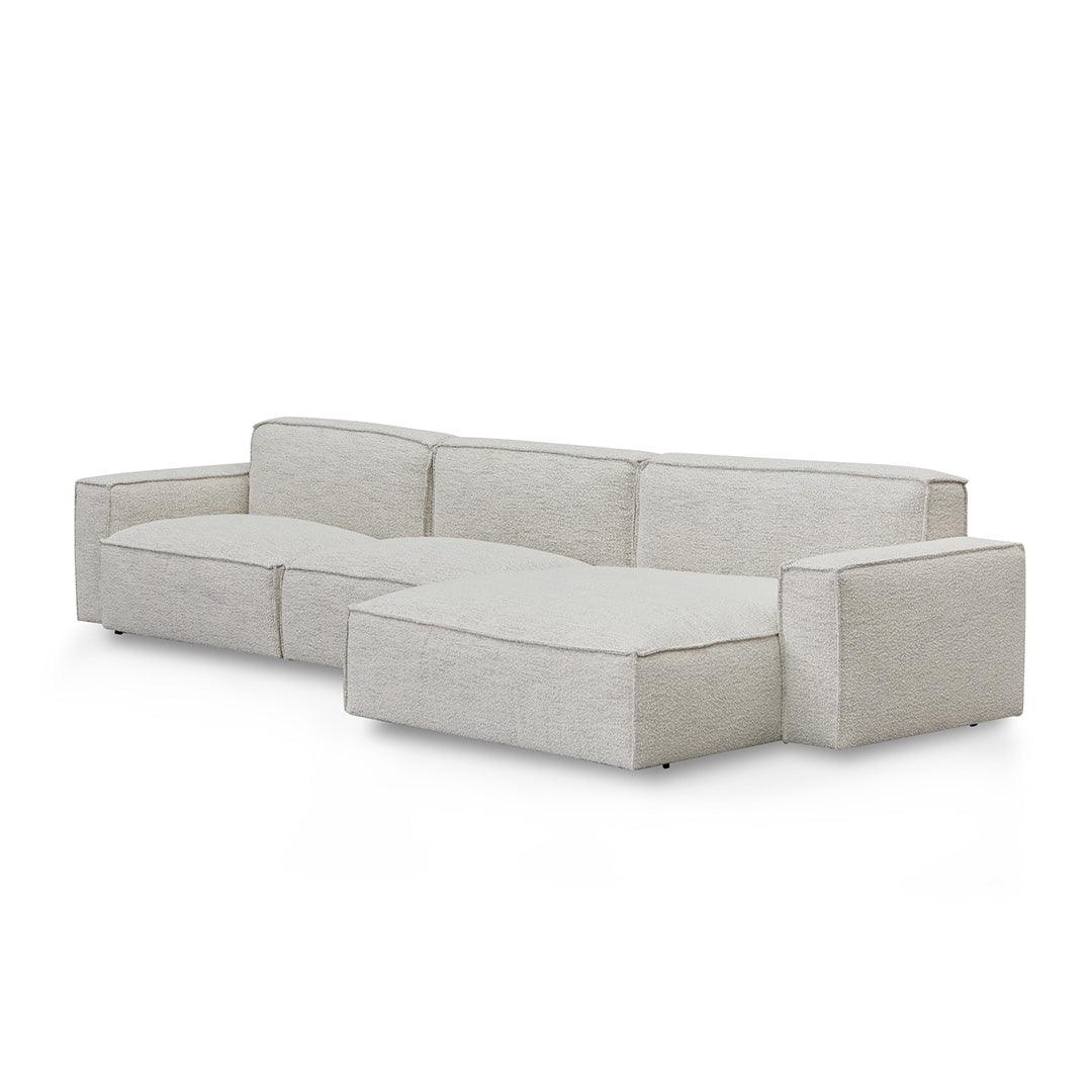 CLC8331-KSO Right Chaise Fabric Sofa - Fog Grey - Furniture Castle