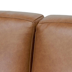 CLC8336-KSO 4 Seater Sofa - Caramel Brown Leather - Furniture Castle