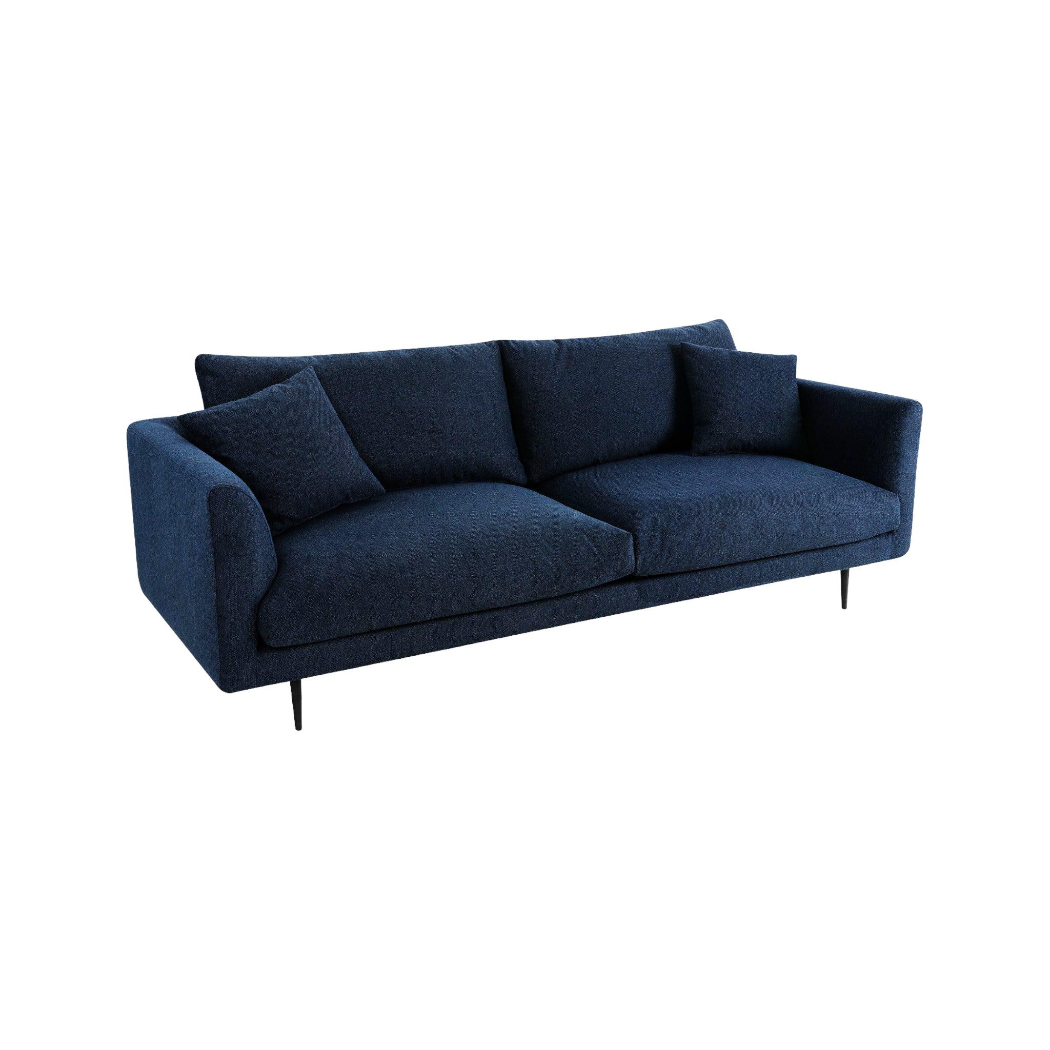 CLC8422-YY 4 Seater Fabric Sofa - Navy Blue - Furniture Castle