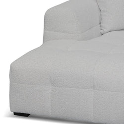 CLC8473-CA Left Chaise Sofa - Pearl Boucle - Furniture Castle