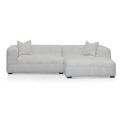 CLC8474-CA Right Chaise Sofa - Pearl Boucle - Furniture Castle