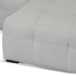 CLC8474-CA Right Chaise Sofa - Pearl Boucle - Furniture Castle