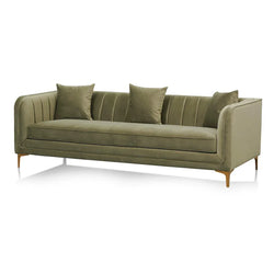 CLC8516-FS 3 Fabric Seater Sofa - Elegant Sage - Furniture Castle