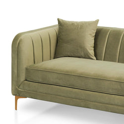 CLC8516-FS 3 Fabric Seater Sofa - Elegant Sage - Furniture Castle