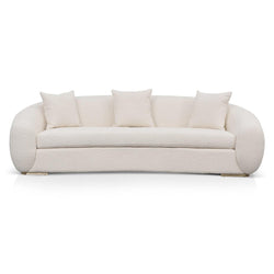 CLC8535-FS 3 Seater Sofa - Ivory White Boucle - Furniture Castle