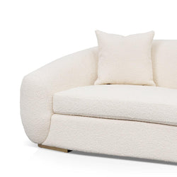 CLC8535-FS 3 Seater Sofa - Ivory White Boucle - Furniture Castle