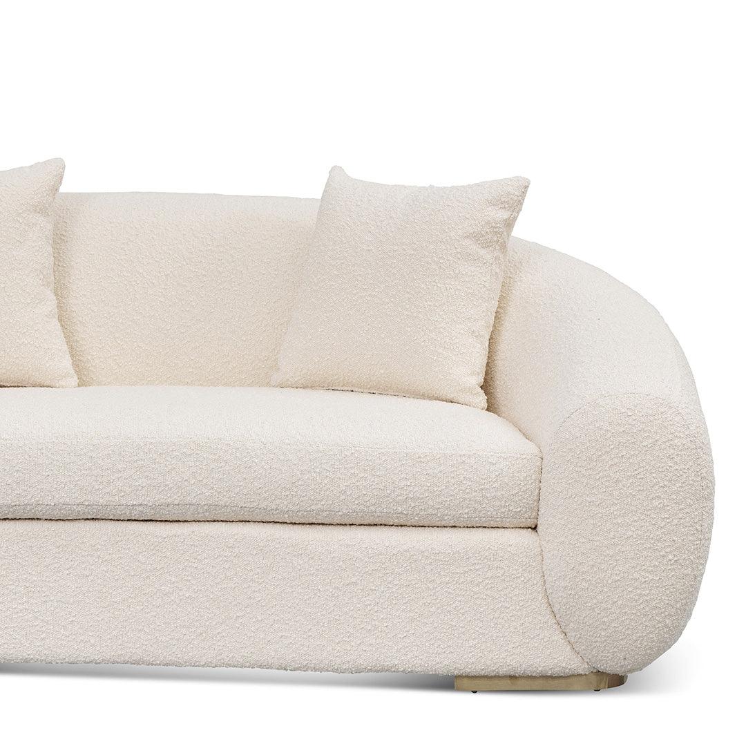 CLC8535-FS 3 Seater Sofa - Ivory White Boucle - Furniture Castle