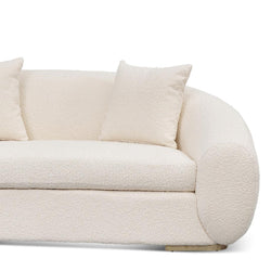 CLC8535-FS 3 Seater Sofa - Ivory White Boucle - Furniture Castle