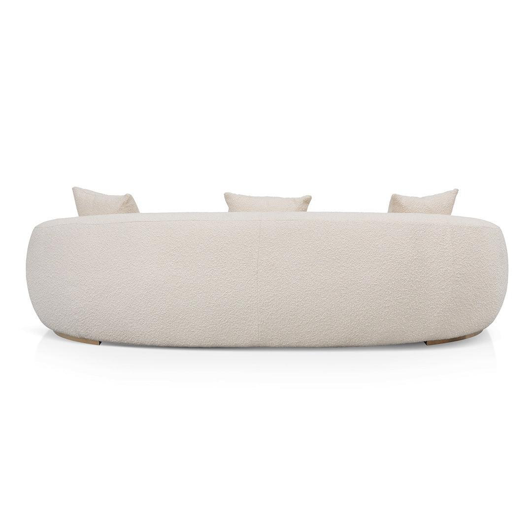 CLC8535-FS 3 Seater Sofa - Ivory White Boucle - Furniture Castle