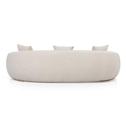 CLC8535-FS 3 Seater Sofa - Ivory White Boucle - Furniture Castle