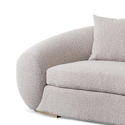 CLC8536-FS 3 Seater Sofa - Ash Grey Boucle - Furniture Castle