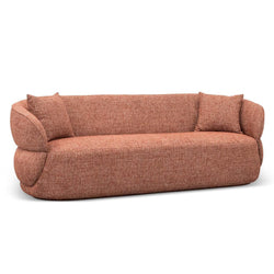 CLC8567-CA 3 Seater Sofa - Moss Rust Orange - Furniture Castle
