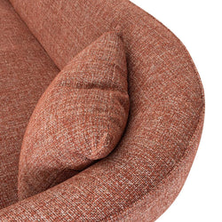 CLC8567-CA 3 Seater Sofa - Moss Rust Orange - Furniture Castle