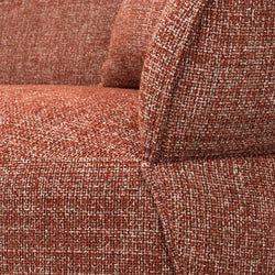 CLC8567-CA 3 Seater Sofa - Moss Rust Orange - Furniture Castle