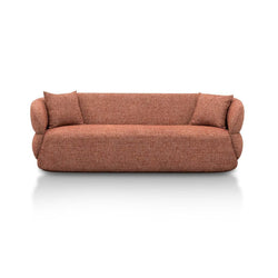 CLC8567-CA 3 Seater Sofa - Moss Rust Orange - Furniture Castle