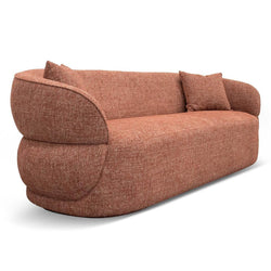CLC8567-CA 3 Seater Sofa - Moss Rust Orange - Furniture Castle