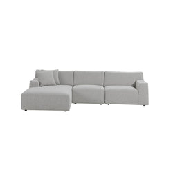 CLC8671-YY 3 Seater Left Chaise Sofa - Clay Grey - Furniture Castle