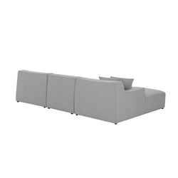 CLC8671-YY 3 Seater Left Chaise Sofa - Clay Grey - Furniture Castle