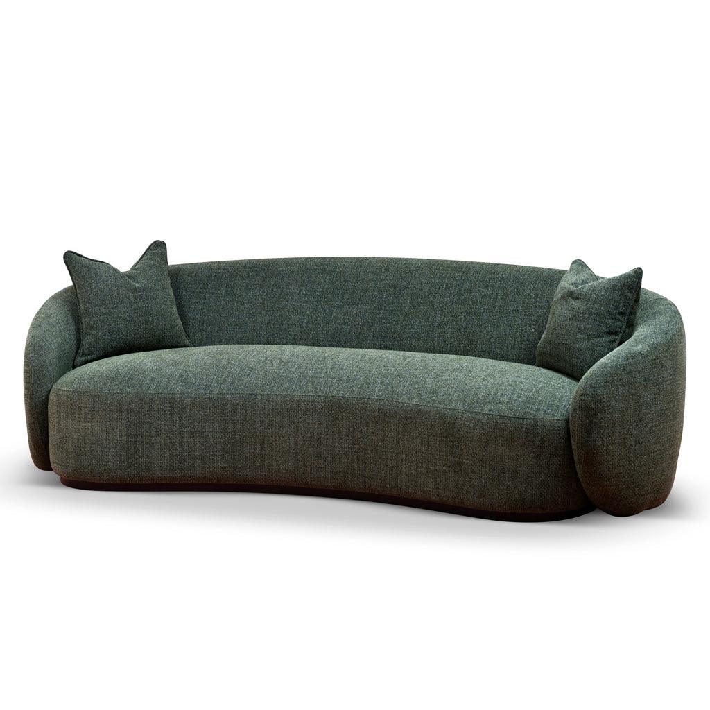 CLC8777-CA 3 Seater Fabric Sofa - Moss Green - Furniture Castle