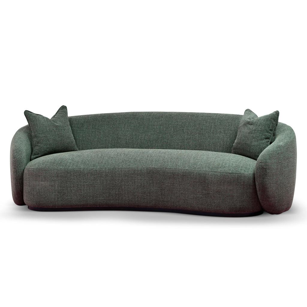 CLC8777-CA 3 Seater Fabric Sofa - Moss Green - Furniture Castle