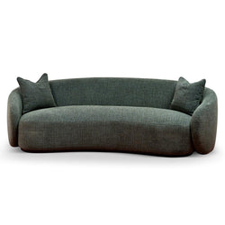 CLC8777-CA 3 Seater Fabric Sofa - Moss Green - Furniture Castle