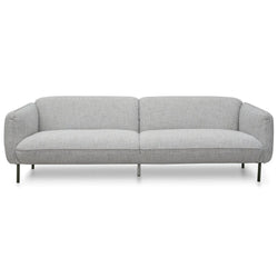 CLC920-IG - 3 Seater Sofa - Light spec grey fabric - Furniture Castle