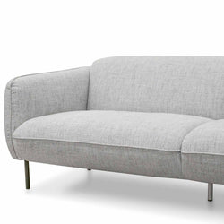 CLC920-IG - 3 Seater Sofa - Light spec grey fabric - Furniture Castle